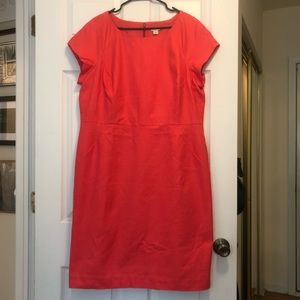 J Crew Factory Coral Shift Dress
